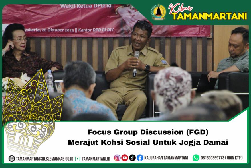 Focus Group Discussion (FGD) Merajut Kohesi Sosial Untuk Jogja Damai